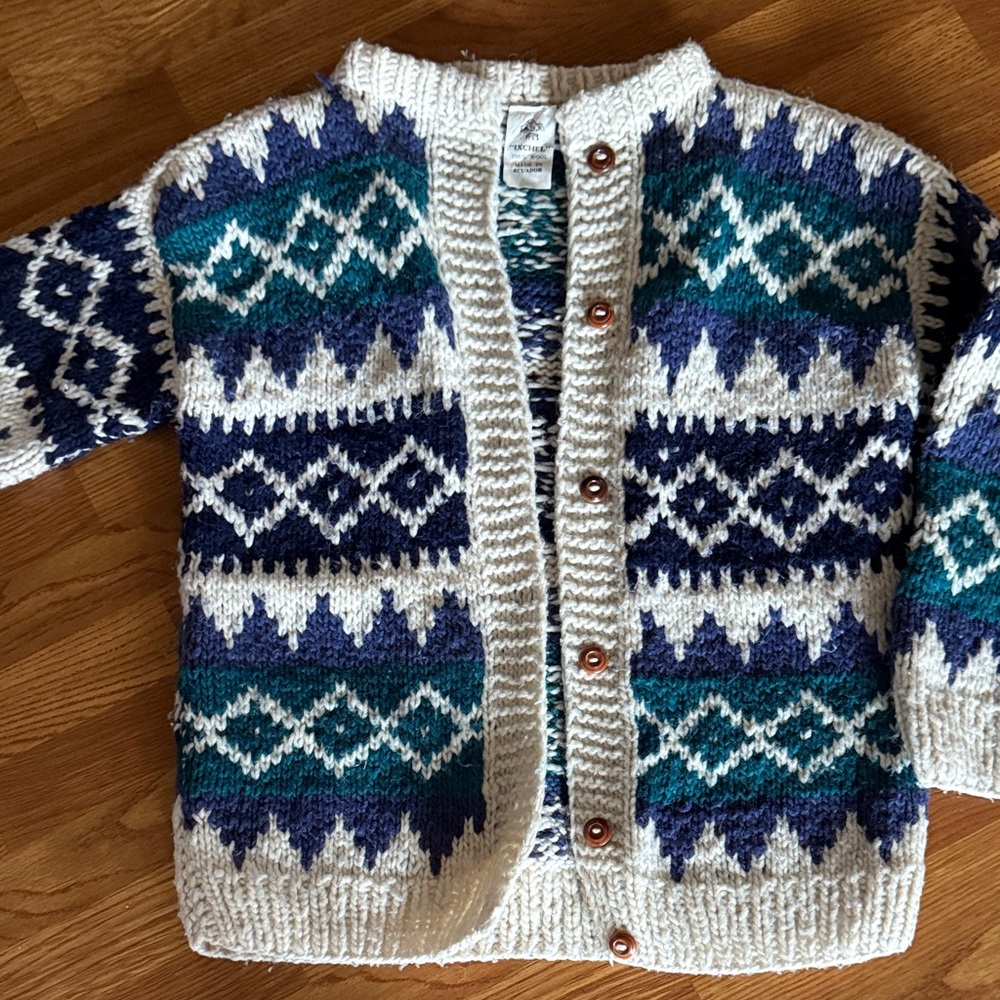 Vintage Ixchel Wool Cardigan